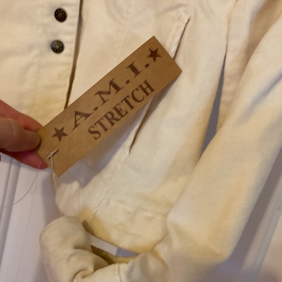 AMI Off White Button Up Blazer Jacket - Picture 2 of 6